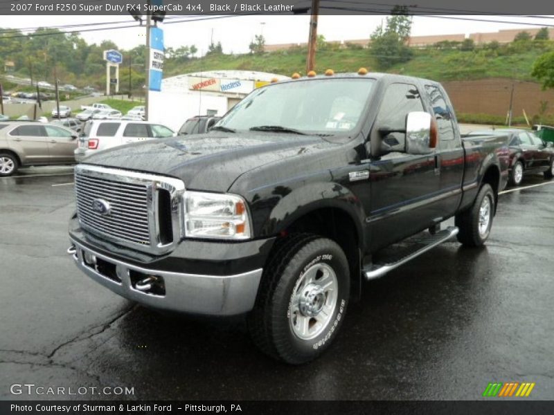 Black / Black Leather 2007 Ford F250 Super Duty FX4 SuperCab 4x4