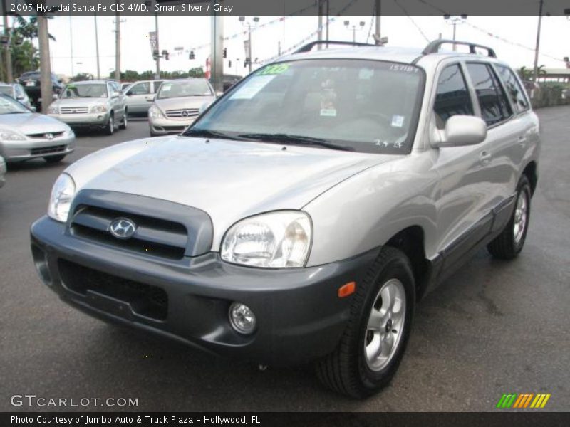 Smart Silver / Gray 2005 Hyundai Santa Fe GLS 4WD