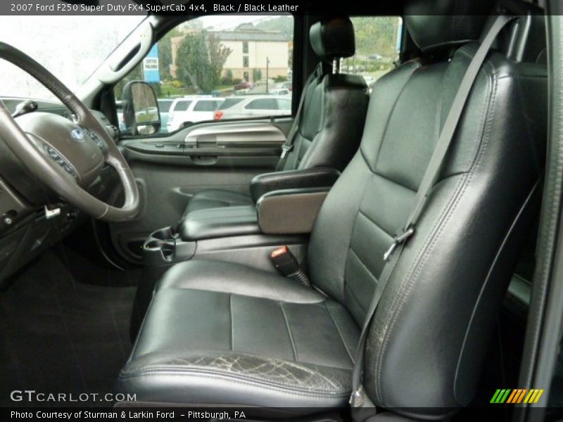  2007 F250 Super Duty FX4 SuperCab 4x4 Black Leather Interior