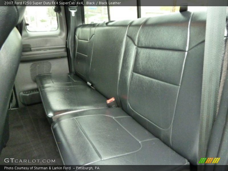  2007 F250 Super Duty FX4 SuperCab 4x4 Black Leather Interior