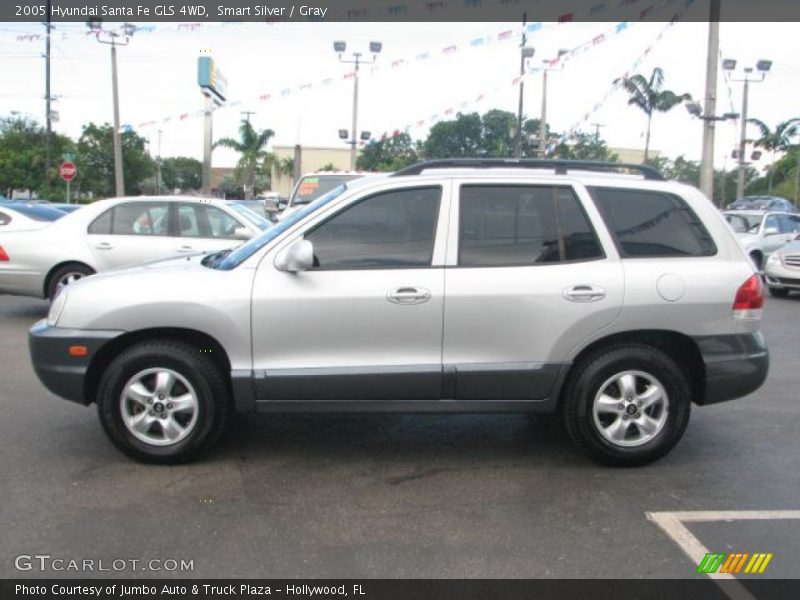 Smart Silver / Gray 2005 Hyundai Santa Fe GLS 4WD