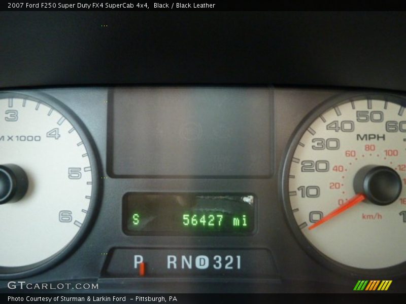 Black / Black Leather 2007 Ford F250 Super Duty FX4 SuperCab 4x4
