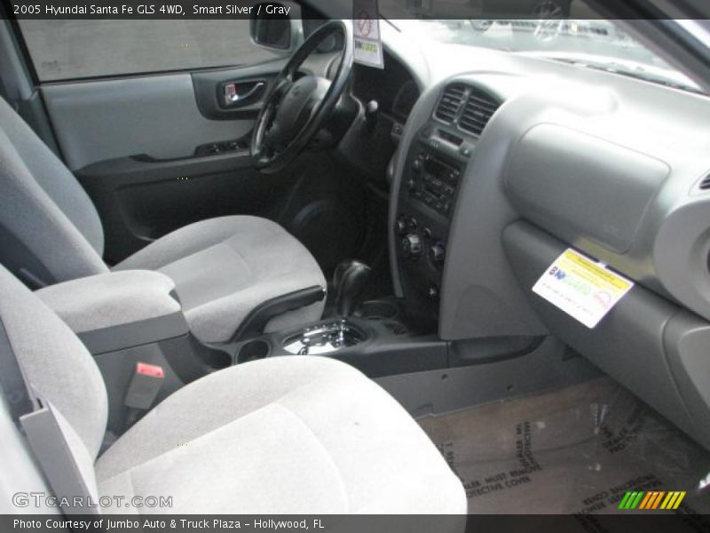 Smart Silver / Gray 2005 Hyundai Santa Fe GLS 4WD