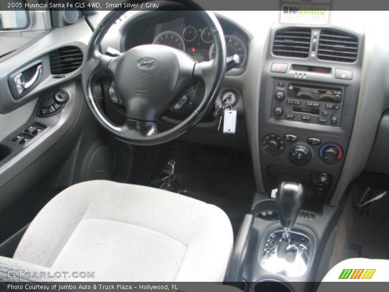 Smart Silver / Gray 2005 Hyundai Santa Fe GLS 4WD