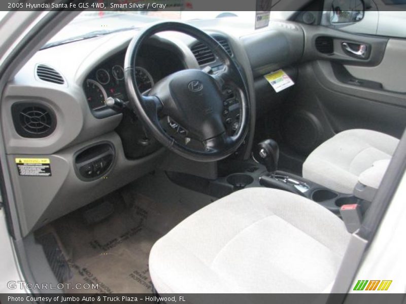 Smart Silver / Gray 2005 Hyundai Santa Fe GLS 4WD