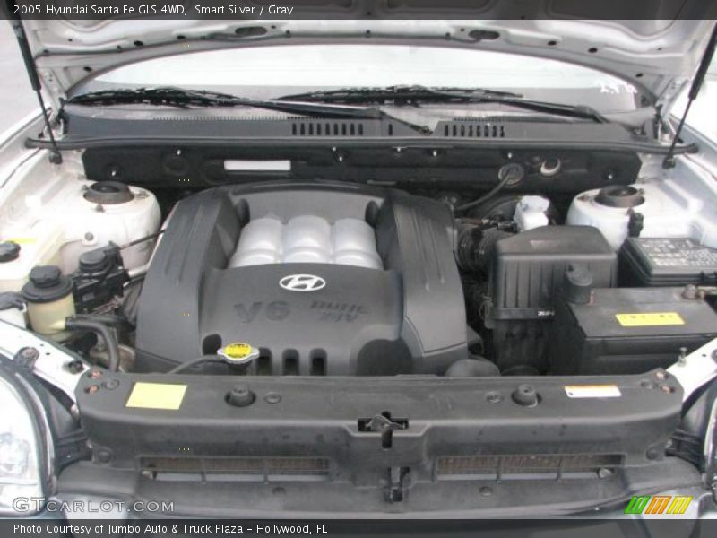 Smart Silver / Gray 2005 Hyundai Santa Fe GLS 4WD