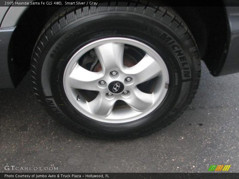 Smart Silver / Gray 2005 Hyundai Santa Fe GLS 4WD