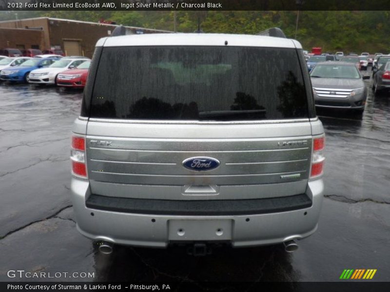 Ingot Silver Metallic / Charcoal Black 2012 Ford Flex Limited EcoBoost AWD
