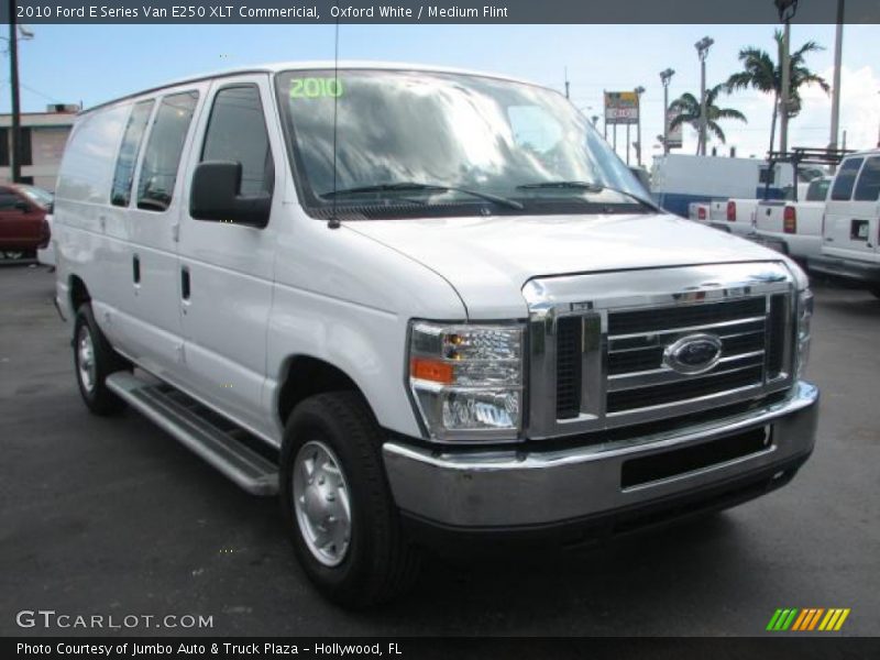 Oxford White / Medium Flint 2010 Ford E Series Van E250 XLT Commericial