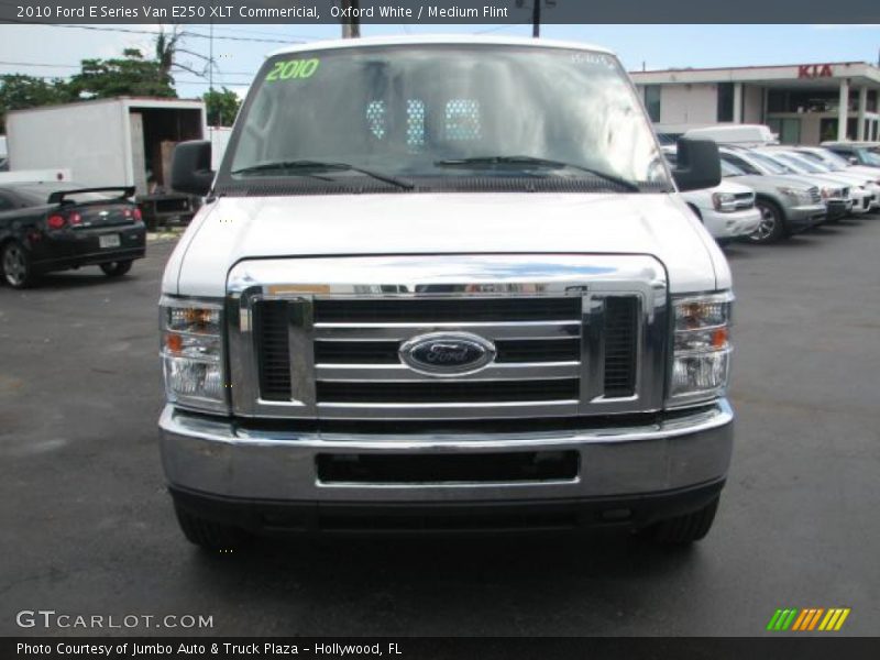Oxford White / Medium Flint 2010 Ford E Series Van E250 XLT Commericial