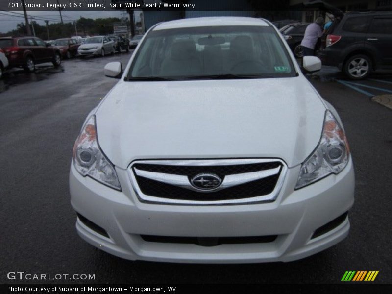 Satin White Pearl / Warm Ivory 2012 Subaru Legacy 3.6R Limited