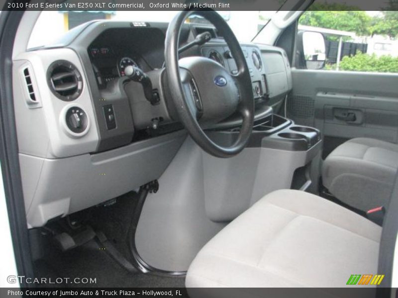 Oxford White / Medium Flint 2010 Ford E Series Van E250 XLT Commericial