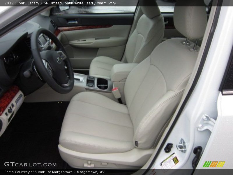 Satin White Pearl / Warm Ivory 2012 Subaru Legacy 3.6R Limited