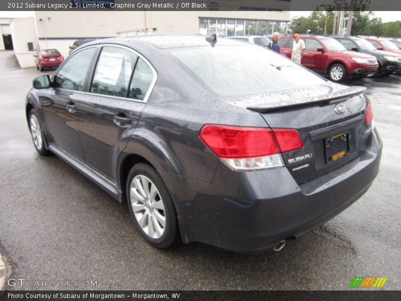Graphite Gray Metallic / Off Black 2012 Subaru Legacy 2.5i Limited