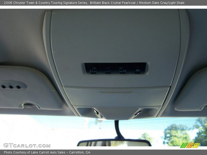 Brilliant Black Crystal Pearlcoat / Medium Slate Gray/Light Shale 2008 Chrysler Town & Country Touring Signature Series
