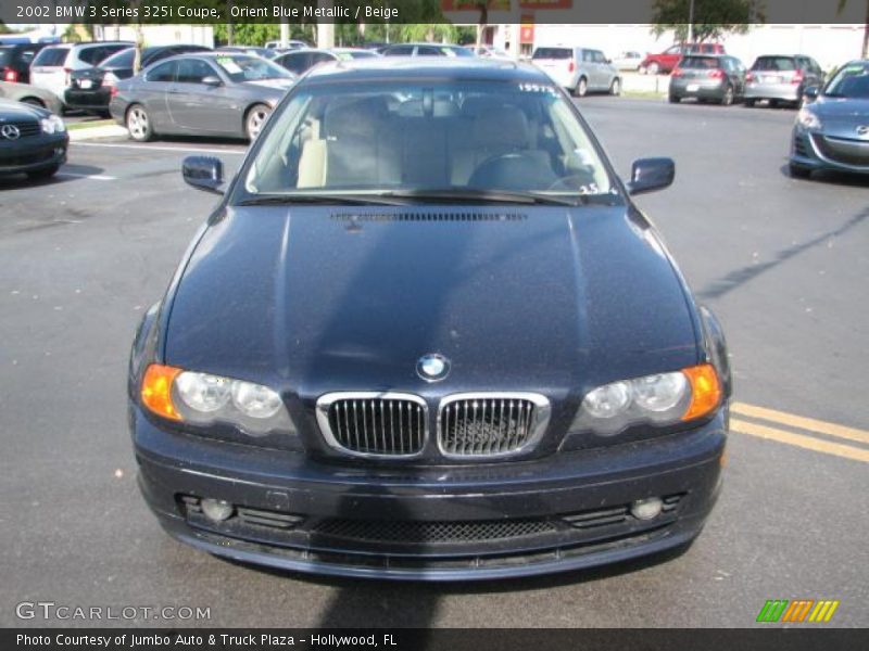 Orient Blue Metallic / Beige 2002 BMW 3 Series 325i Coupe