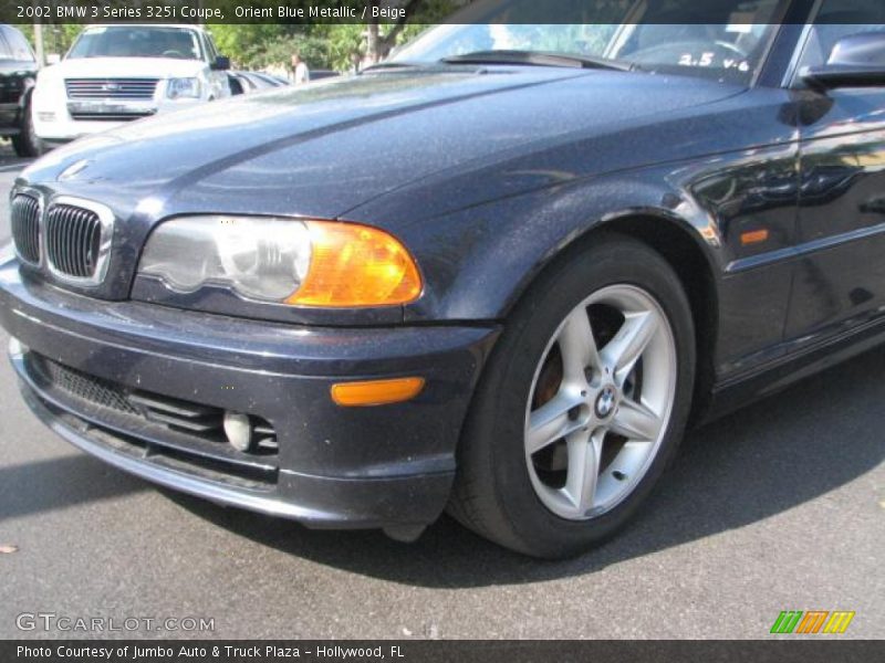 Orient Blue Metallic / Beige 2002 BMW 3 Series 325i Coupe