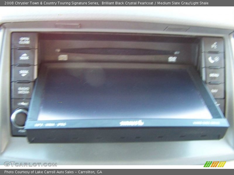 Brilliant Black Crystal Pearlcoat / Medium Slate Gray/Light Shale 2008 Chrysler Town & Country Touring Signature Series