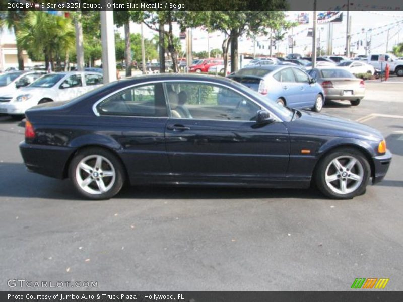 Orient Blue Metallic / Beige 2002 BMW 3 Series 325i Coupe