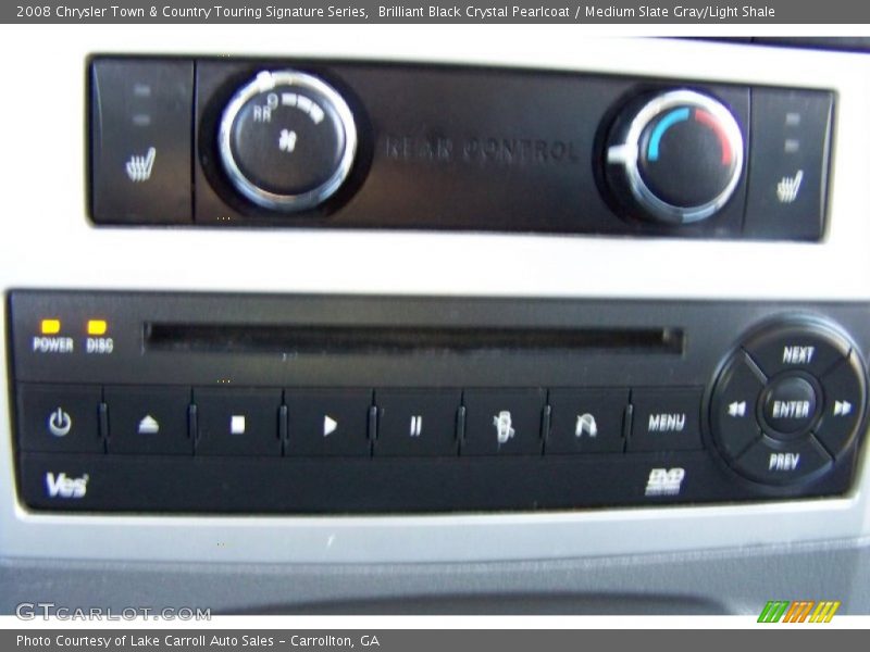 Brilliant Black Crystal Pearlcoat / Medium Slate Gray/Light Shale 2008 Chrysler Town & Country Touring Signature Series