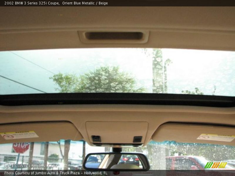 Orient Blue Metallic / Beige 2002 BMW 3 Series 325i Coupe