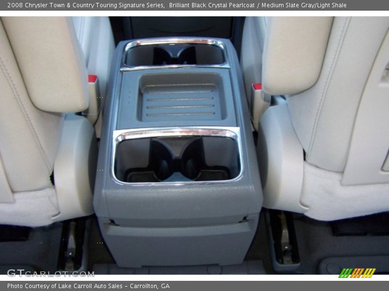 Brilliant Black Crystal Pearlcoat / Medium Slate Gray/Light Shale 2008 Chrysler Town & Country Touring Signature Series