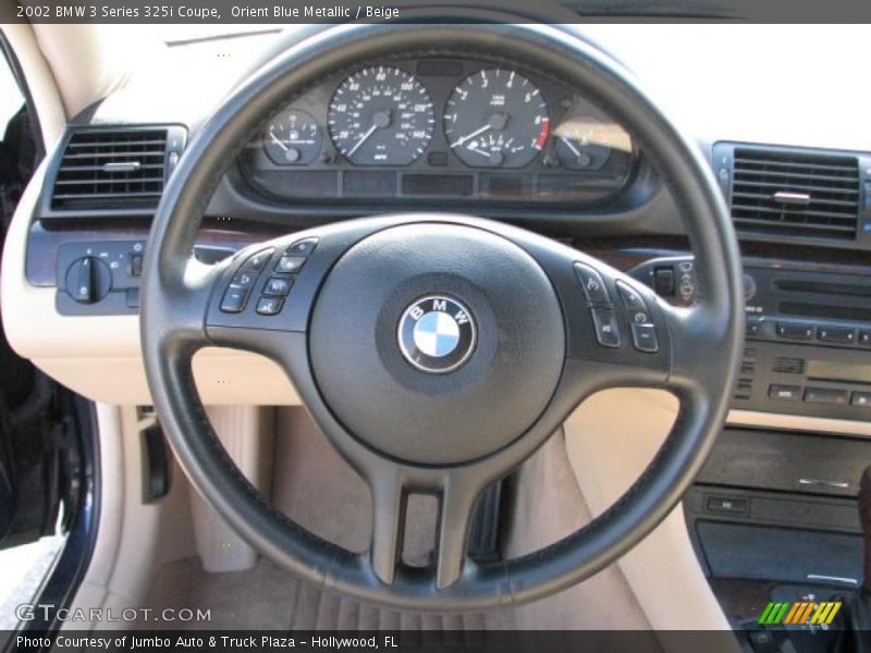 Orient Blue Metallic / Beige 2002 BMW 3 Series 325i Coupe