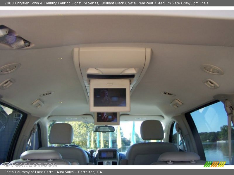 Brilliant Black Crystal Pearlcoat / Medium Slate Gray/Light Shale 2008 Chrysler Town & Country Touring Signature Series