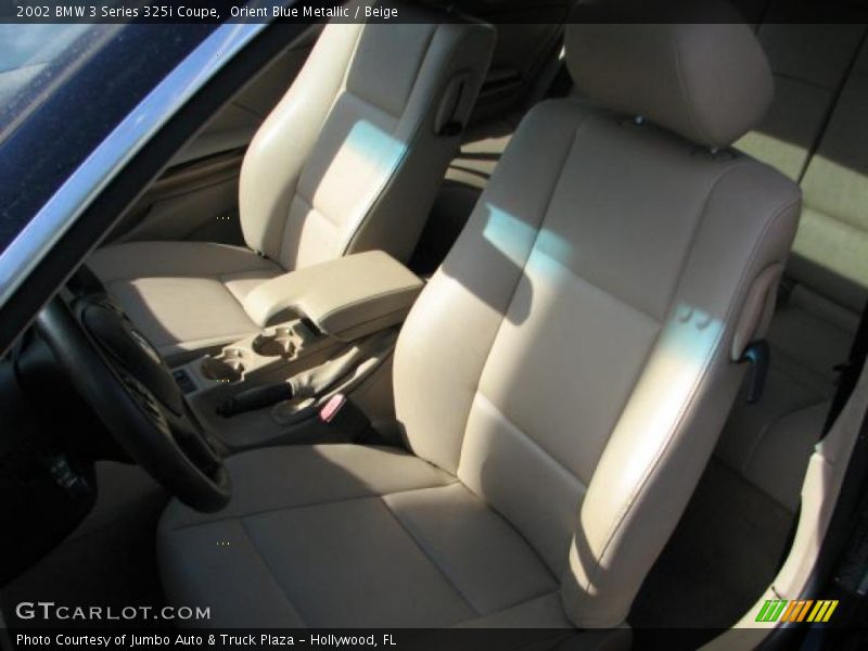 Orient Blue Metallic / Beige 2002 BMW 3 Series 325i Coupe