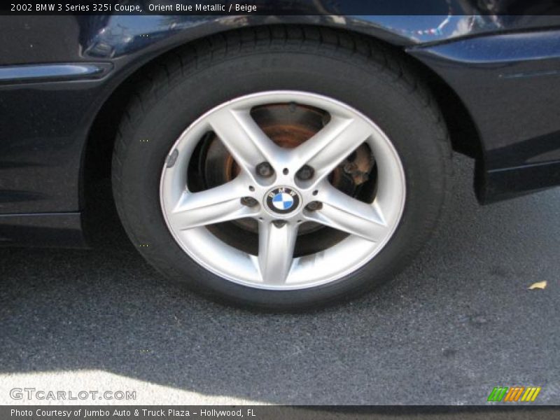 Orient Blue Metallic / Beige 2002 BMW 3 Series 325i Coupe