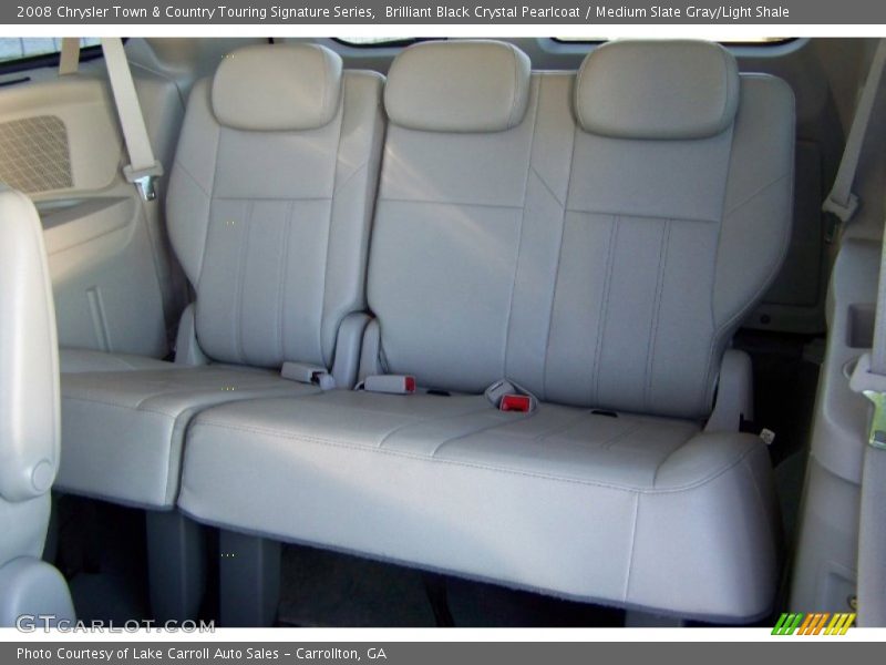 Brilliant Black Crystal Pearlcoat / Medium Slate Gray/Light Shale 2008 Chrysler Town & Country Touring Signature Series