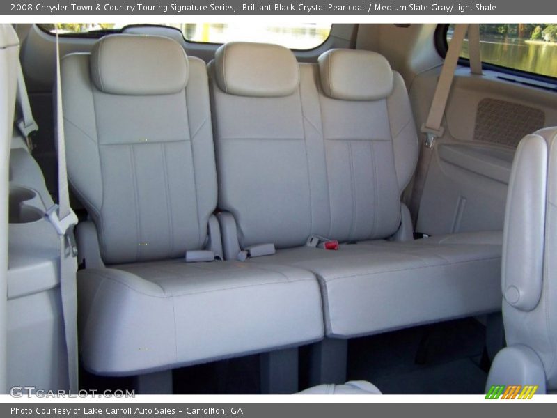Brilliant Black Crystal Pearlcoat / Medium Slate Gray/Light Shale 2008 Chrysler Town & Country Touring Signature Series