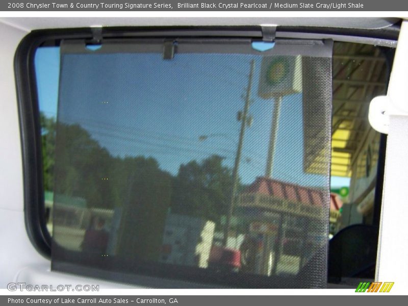 Brilliant Black Crystal Pearlcoat / Medium Slate Gray/Light Shale 2008 Chrysler Town & Country Touring Signature Series