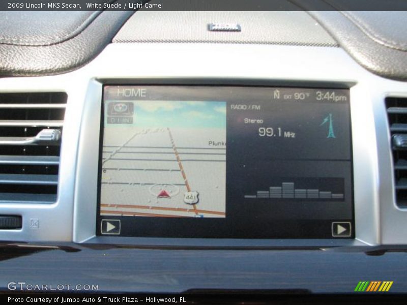 White Suede / Light Camel 2009 Lincoln MKS Sedan