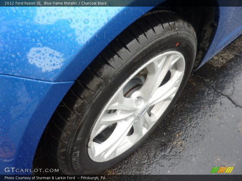 Blue Flame Metallic / Charcoal Black 2012 Ford Fusion SE