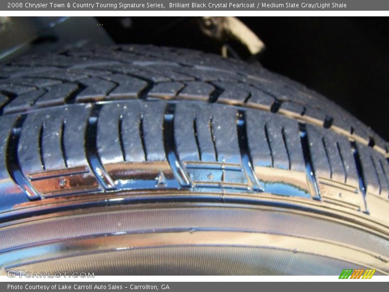 Brilliant Black Crystal Pearlcoat / Medium Slate Gray/Light Shale 2008 Chrysler Town & Country Touring Signature Series
