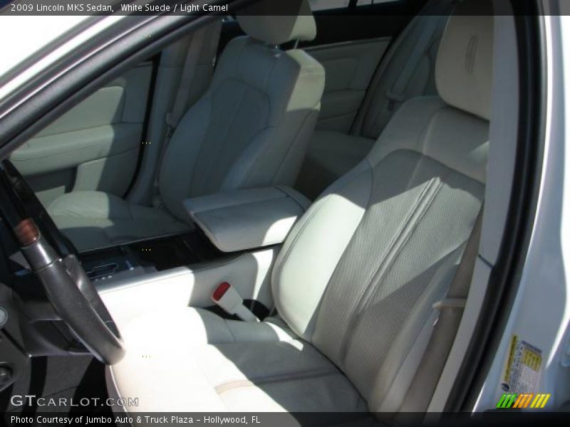 White Suede / Light Camel 2009 Lincoln MKS Sedan