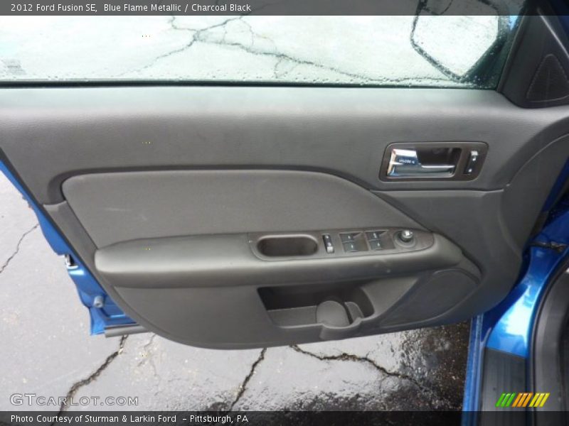 Blue Flame Metallic / Charcoal Black 2012 Ford Fusion SE