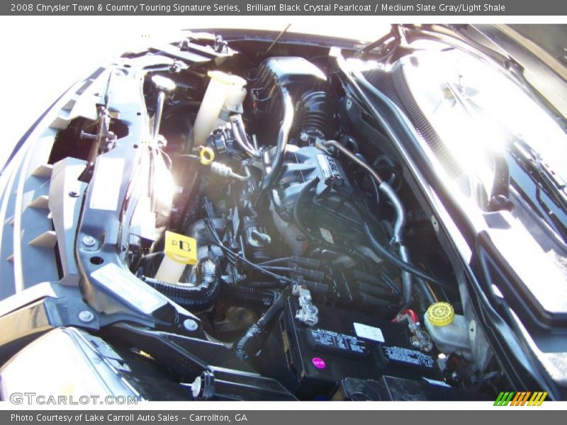 Brilliant Black Crystal Pearlcoat / Medium Slate Gray/Light Shale 2008 Chrysler Town & Country Touring Signature Series