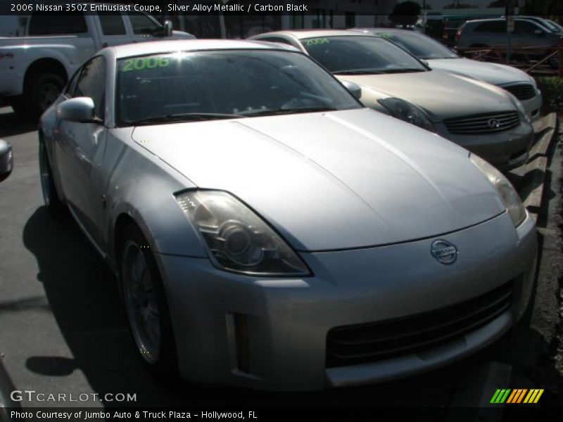 Silver Alloy Metallic / Carbon Black 2006 Nissan 350Z Enthusiast Coupe