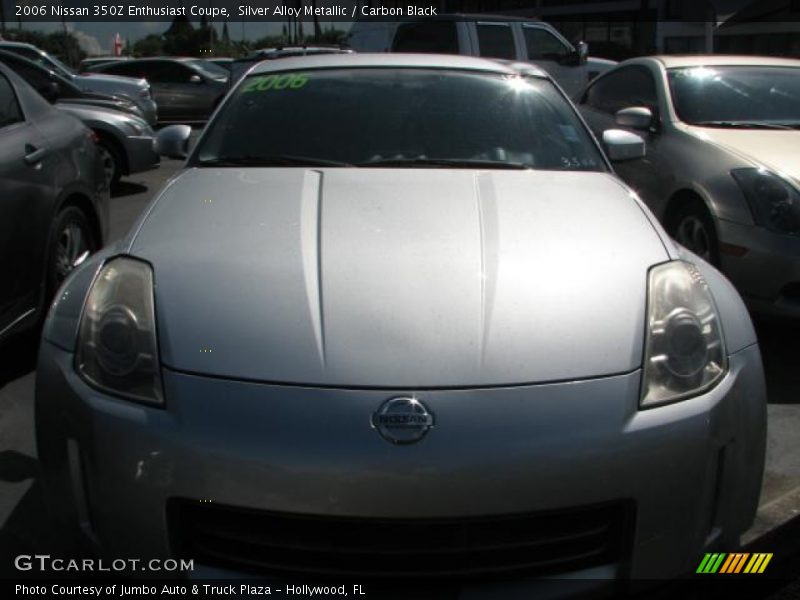 Silver Alloy Metallic / Carbon Black 2006 Nissan 350Z Enthusiast Coupe