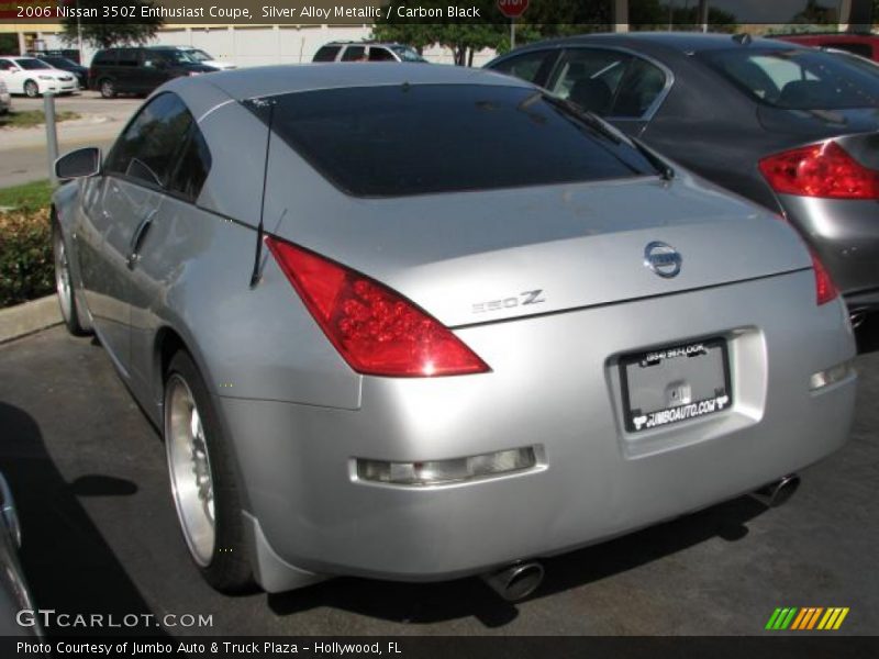 Silver Alloy Metallic / Carbon Black 2006 Nissan 350Z Enthusiast Coupe
