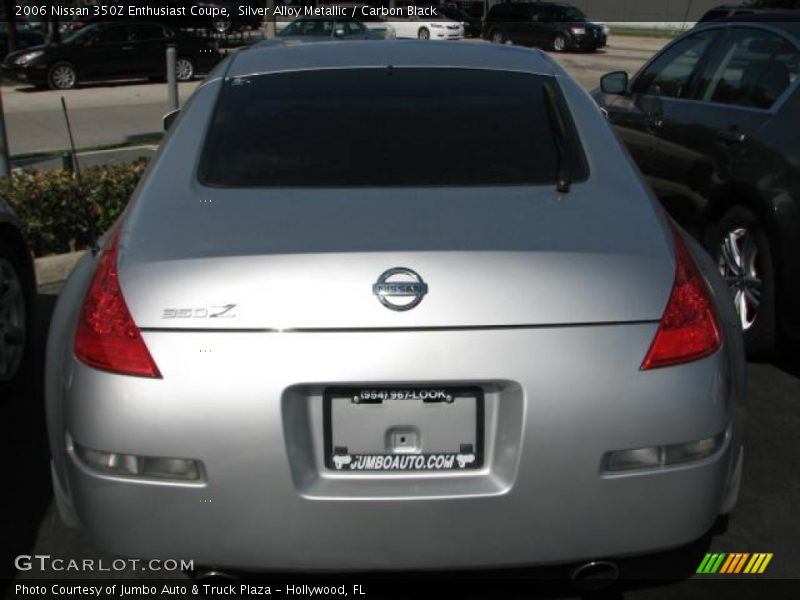 Silver Alloy Metallic / Carbon Black 2006 Nissan 350Z Enthusiast Coupe