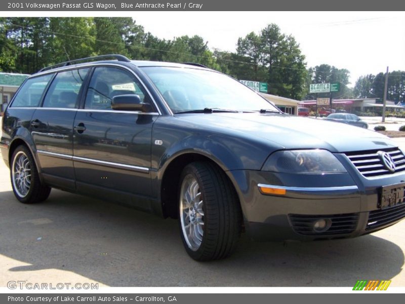 Blue Anthracite Pearl / Gray 2001 Volkswagen Passat GLS Wagon