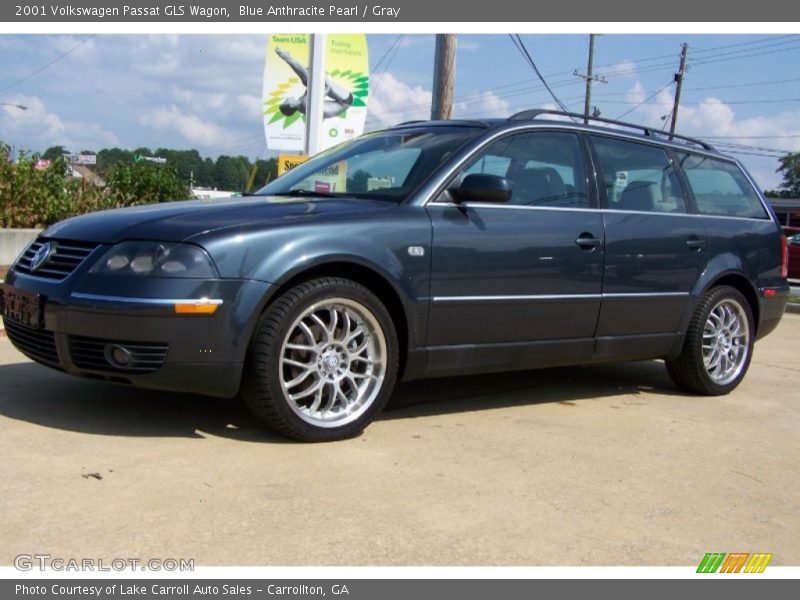 Blue Anthracite Pearl / Gray 2001 Volkswagen Passat GLS Wagon