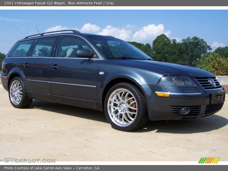 Blue Anthracite Pearl / Gray 2001 Volkswagen Passat GLS Wagon