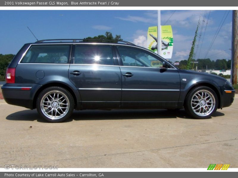 Blue Anthracite Pearl / Gray 2001 Volkswagen Passat GLS Wagon