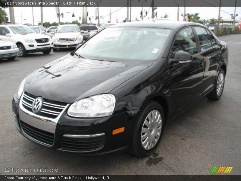 Black / Titan Black 2010 Volkswagen Jetta S Sedan
