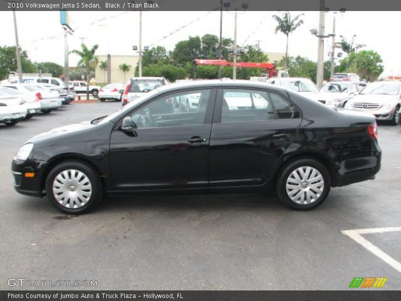 Black / Titan Black 2010 Volkswagen Jetta S Sedan