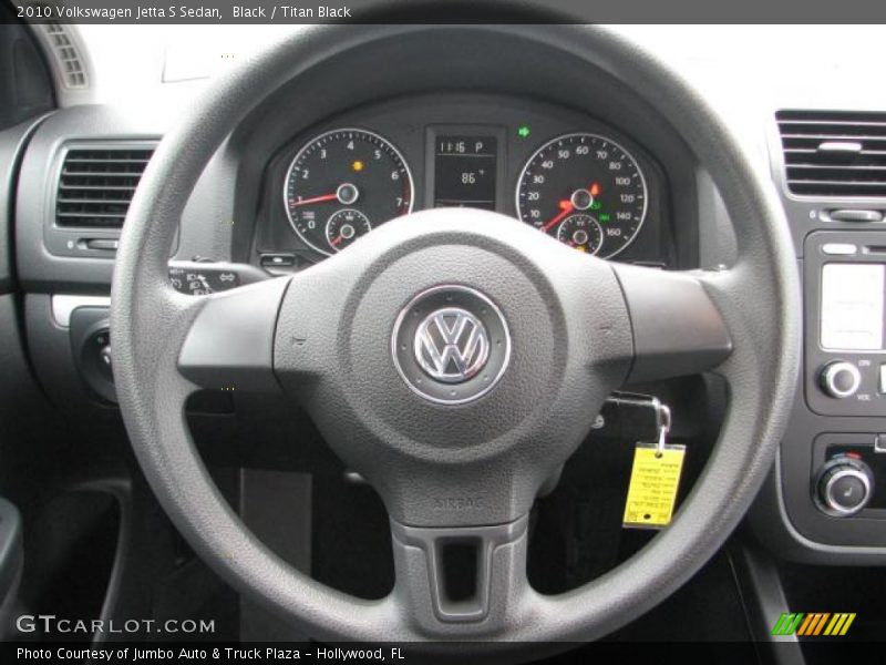 Black / Titan Black 2010 Volkswagen Jetta S Sedan